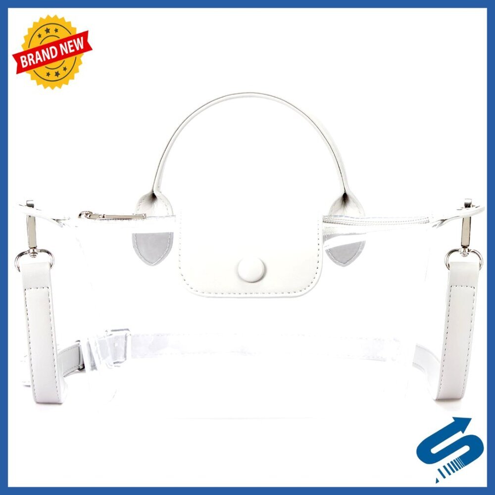 Stadium Approved Clear Crossbody Bag Small PVC Purse for Concerts Events